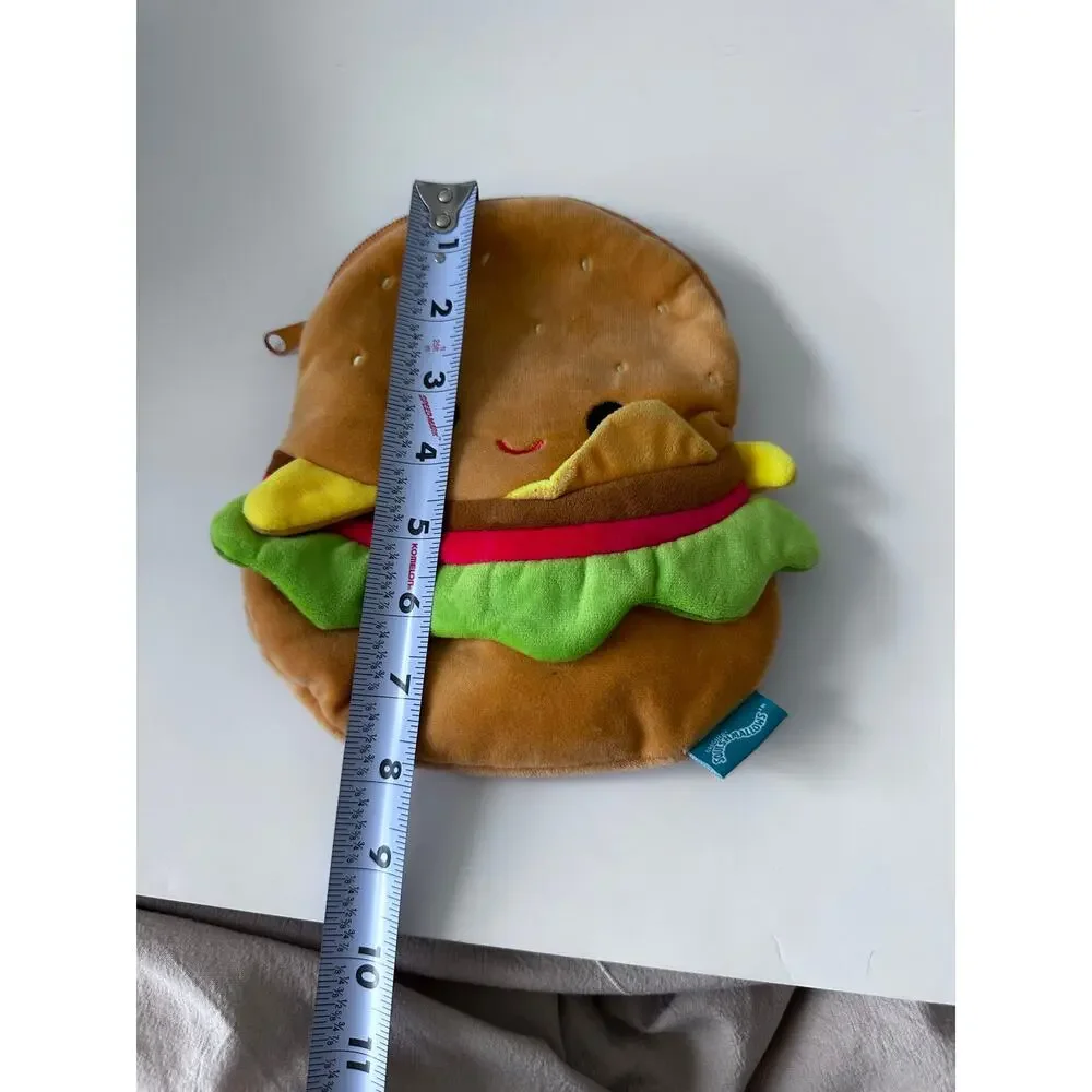 Squishmallows Carl The Cheeseburger Pencil Pouch, Includes Zipper Closure